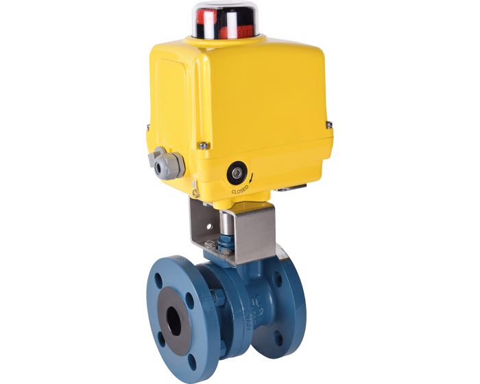 Stainless steel ball valve 540AIS DN15 V-port 60 + SA05 PCU